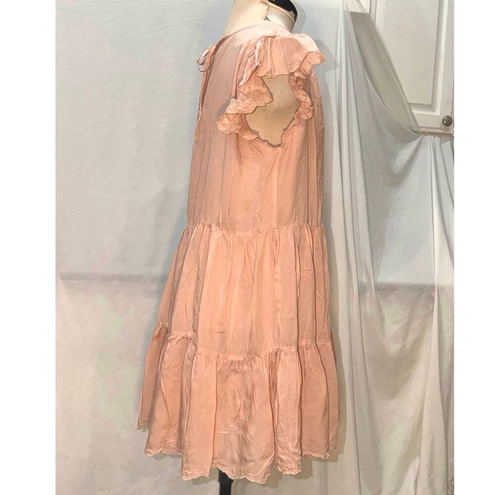 Aritzia Wilfred Sidonie Dress Petal Pink 100% Modal Size Small - Picture 3 of 8